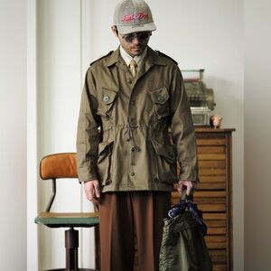 VINTAGE CANADIAN MILITARY WORK SHIRT JACKET